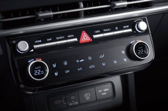 Hyundai TUCSON, Екі аймақтық автоматты климаттық бақылау жүйесі